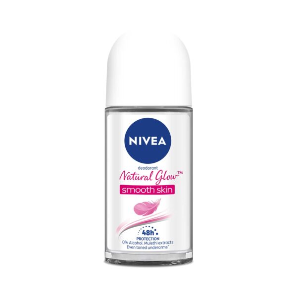 Nivea Deodorant Natural Glow Smooth Skin Roll On (25ml) - Nivea
