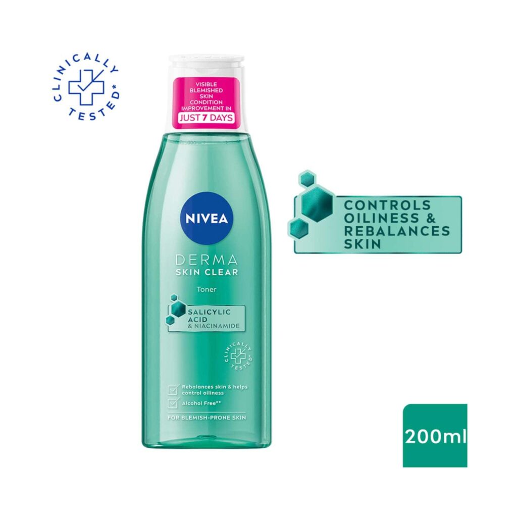 Nivea Face Derma Skin Clear Toner (200 ml) - Nivea