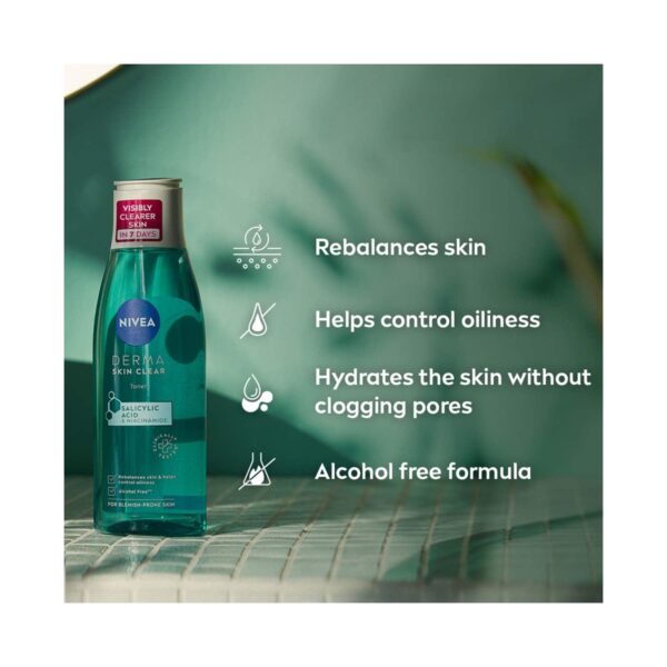 Nivea Face Derma Skin Clear Toner (200 ml) - Nivea