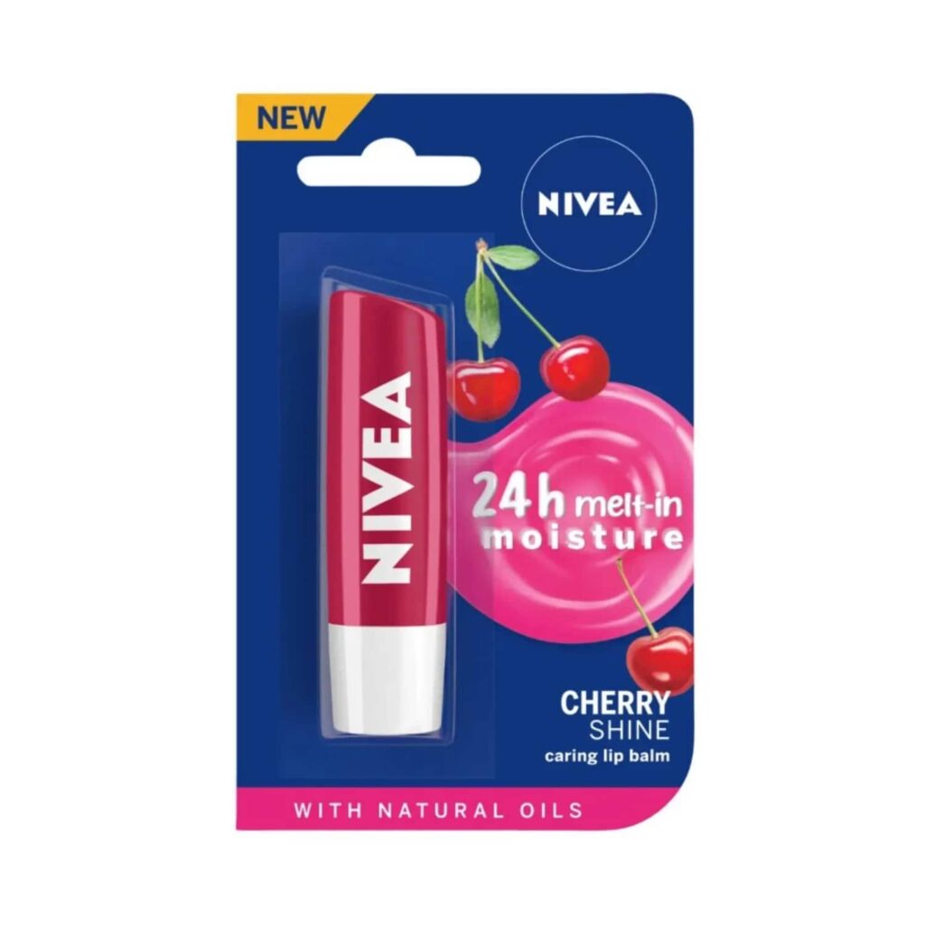 Nivea Fruity Cherry Shine Lip Balm (4.8g) - Nivea