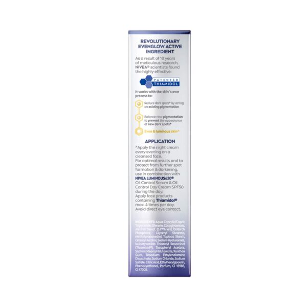 Nivea Luminous630 Even Glow Night Cream (40ml) - Nivea