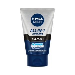 Nivea Men All-In-One Charcoal 10X Vitamin C Face Wash (100g) - Nivea