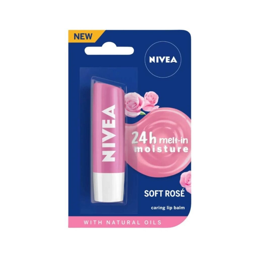 Nivea Soft Rose Lip Balm (4.8g) - Nivea
