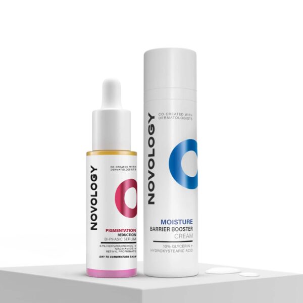 Novology Bi-Phasic Hyper Pigmentation Serum + Moisture Barrier Booster Cream Combo - Novology