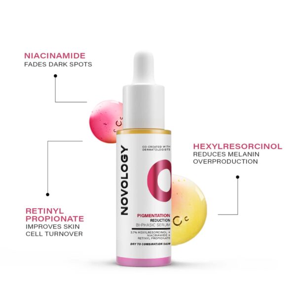 Novology Bi-Phasic Hyper Pigmentation Serum + SPF 50 PA++++ Tinted Sunscreen Combo - Novology
