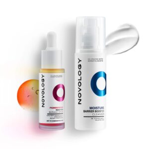 Novology Moisture Barrier Booster Cleanser + Bi-Phasic Hyper Pigmentation Serum Combo - Novology