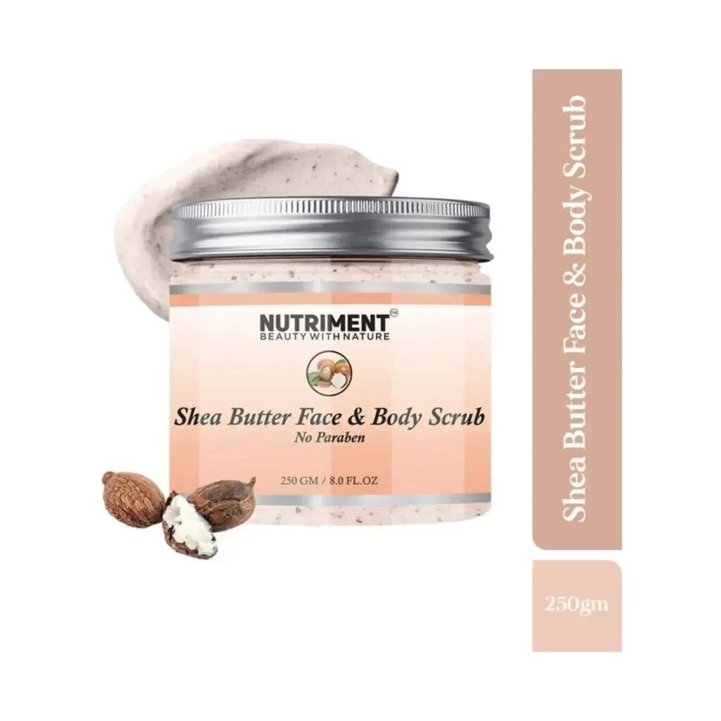 Nutriment Shea Butter Face And Body Scrub - (250g) - Nutriment