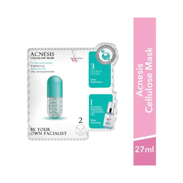 O3+ Acnesis Cellulose Mask (27ml+2g) - O3+