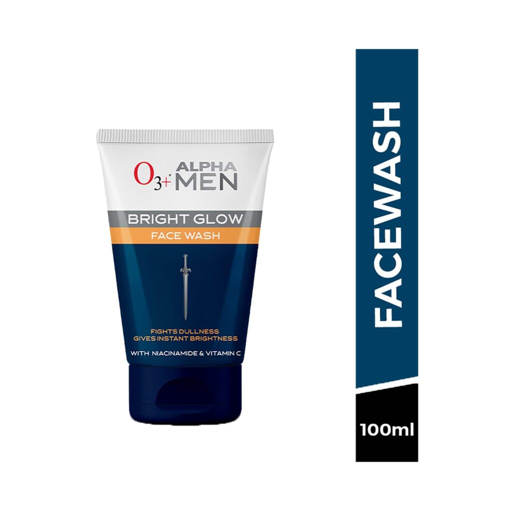 O3+ Alpha Men Bright Glow Face Wash (100g) - O3+