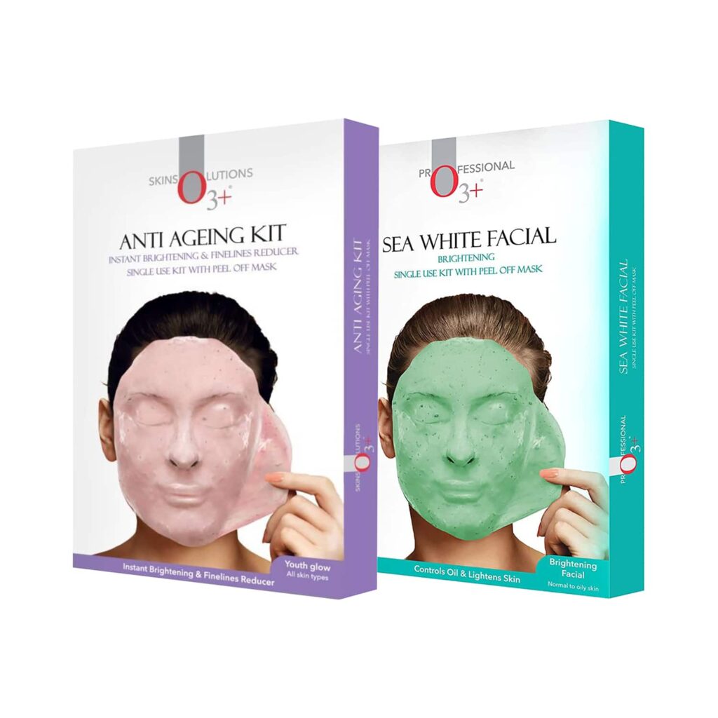 O3+ Anti Ageing Single Dose Kit (40g) & Sea White Facial Kit Combo - O3+