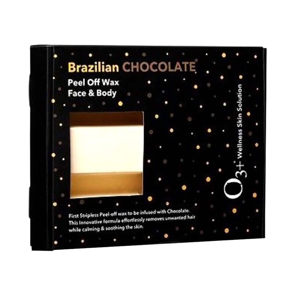 O3+ Brazilian Chocolate Strip-Less Peel Off Wax (320g) - O3+