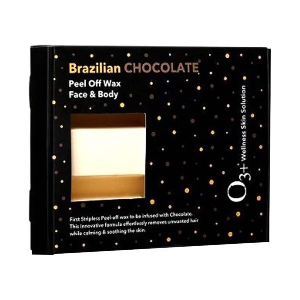 O3+ Brazilian Chocolate Strip-Less Peel Off Wax (320g) - O3+