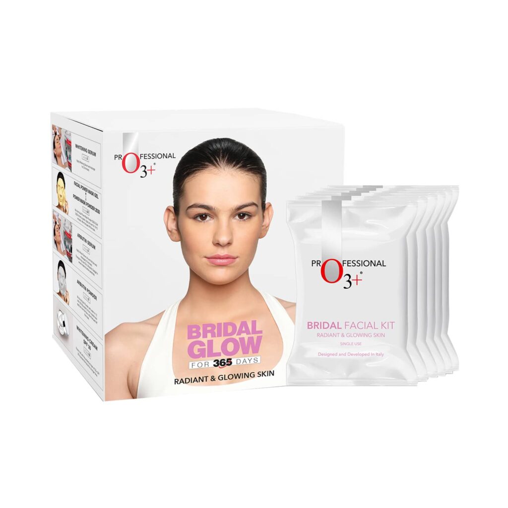 O3+ Bridal Facial Kit For Radiant & Glowing Skin - (6 Pcs) - O3+