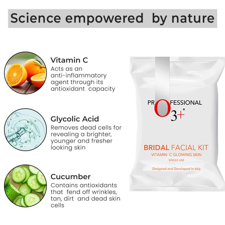 O3+ Bridal Facial Kit Vitamin C Glowing Skin (67g+69ml) - O3+