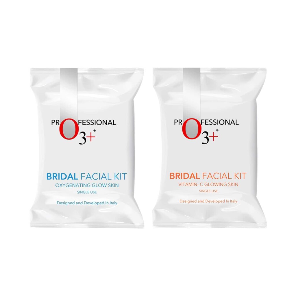 O3+ Bridal Facial Kit Vitamin C Glowing Skin & Bridal Oxygenating Glow Skin Facial Kit - (81g) Combo - O3+