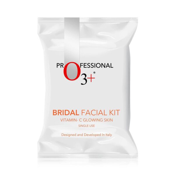 O3+ Bridal Facial Kit - Vitamin C Glowing Skin & Meladerm Vitamin C Gel Bleach (96 g) Combo - O3+