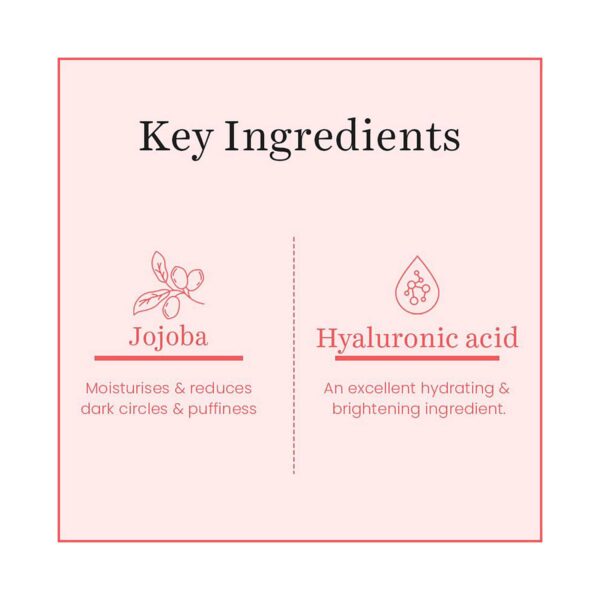 O3+ Bright Under Eye Cream with Hyaluronic Acid (15gm) - O3+