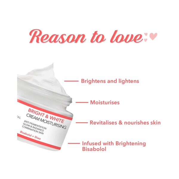 O3+ Bright & White Moisturising Cream (50g) - O3+