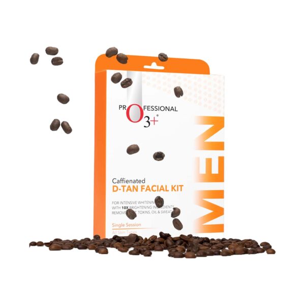 O3+ Caffeinated D-Tan Facial Kit For Intensive Whitening (30 g + 10 ml) - O3+