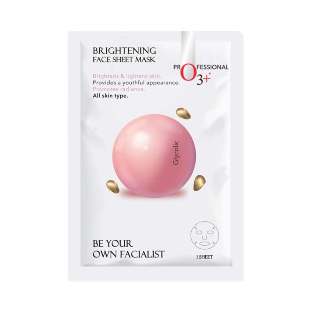 O3+ Facialist Brightening Face Sheet Mask With Glycolic (30g) - O3+