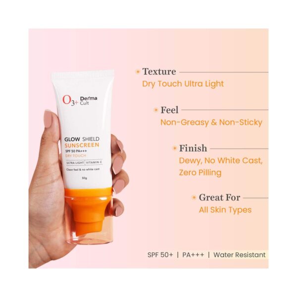 O3+Glow Shield Sunscreen SPF 50 PA+++ (50 g) - O3+