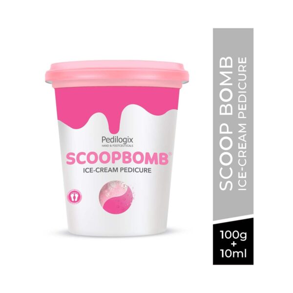 O3+ Pedilogix Scoop Bomb Pedicure With Bath Bomb For Soft and Moisturised Feet (110 g) - O3+