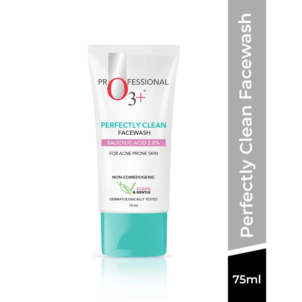 O3+ Perfectly Clean Face Wash with Salicylic Acid 2% For Acne Prone Skin (75 ml) - O3+