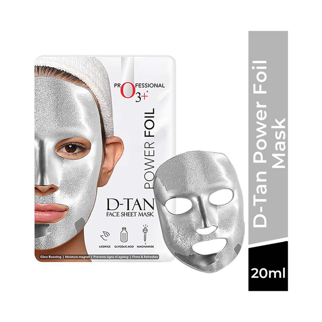 O3+ Power Foil D-Tan Face Sheet Mask (20ml) - O3+