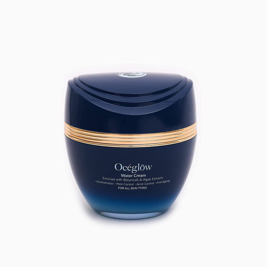 Oceglow Anti Aging Water Face Cream for Women Reduces Fine Lines Wrinkles & Dullness with Hyaluronic Acid & Tea Tree Oil (50ml) - Oceglow