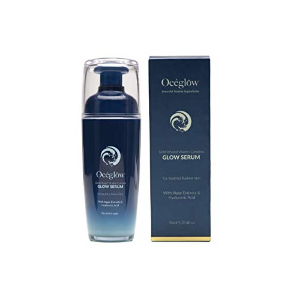 Oceglow Face Serum for Youthful & Radiant Skin Women & Men with Gold Vitamin Complex & Ceramides (30ml) - Oceglow