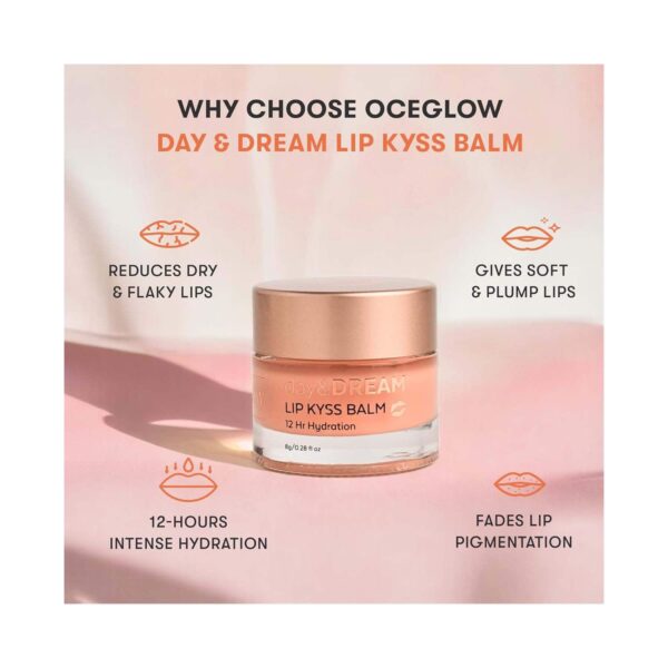 Oceglow Super 12-Hour Hydration Lip Kyss Mask with Rosehip & Raspberry Oil (8 g) - Oceglow
