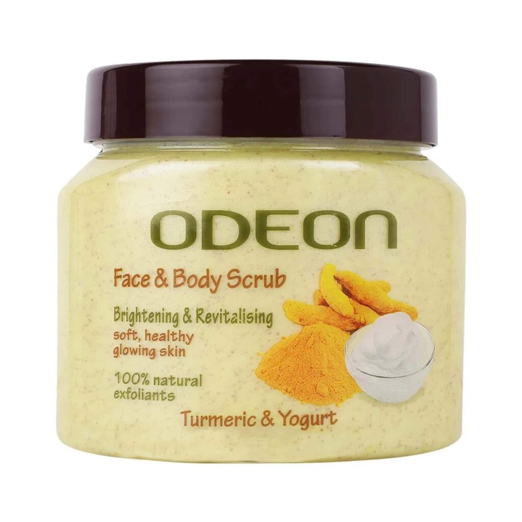 ODEON Turmeric & Yogurt Face and Body Scrub - (300ml) - ODEON