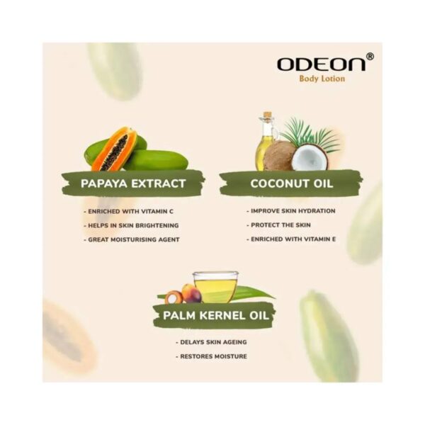ODEON Whitening Papaya Body Lotion - (100ml) - ODEON