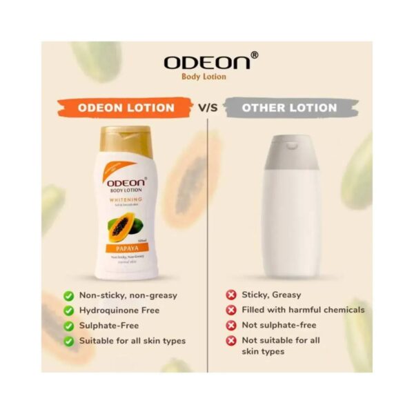 ODEON Whitening Papaya Body Lotion - (100ml) - ODEON