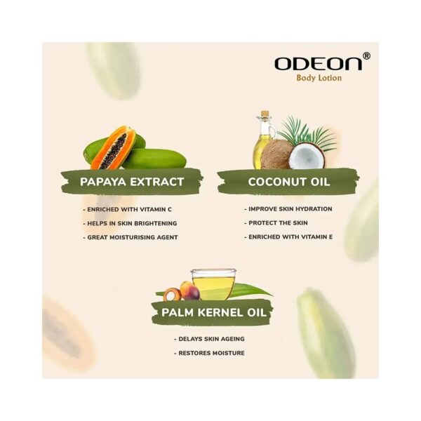 ODEON Whitening Papaya Body Lotion - (400ml) - ODEON