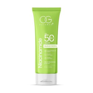 OG BEAUTY SCIENCE SPF 50 PA+++ Sunscreen | 5% Niacinamide & 3% Cica | Broad Spectrum UV Protection | Soothing & Hydrating | Dermatologically Tested | 50ml