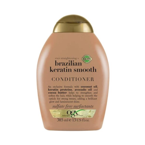 OGX Ever Straightening Brazilian Keratin Smooth Conditioner (385ml) - OGX