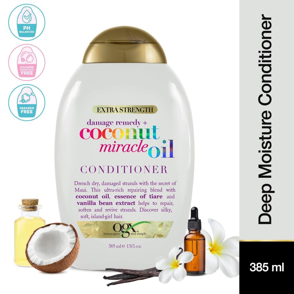 OGX Extra Strength Damage Remedy Coconut Miracle Oil Conditioner (385 ml) - OGX