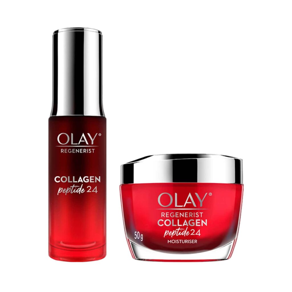 Olay Regenerist Collagen Peptide 24 Face Cream And Olay Collagen Peptide 24 Face Serum Combo - Olay