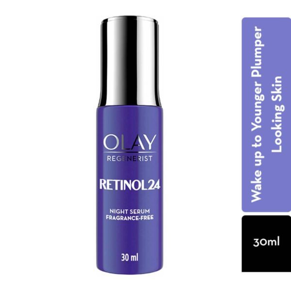 Olay Retinol Night Serum (30 ml) And Olay Regenerist Micro-Sculpting Night Cream (50g) Combo - Olay