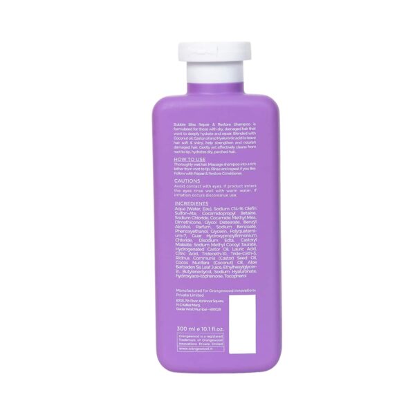 Orangewood Bubble Bliss Repair And Restore Shampoo and Conditioner (600 ml) Combo - Orangewood