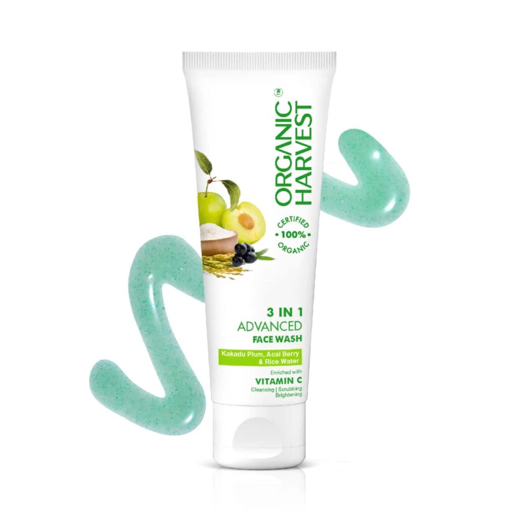 Organic Harvest 3-In-1 Face Wash (100g) - Organic Harvest