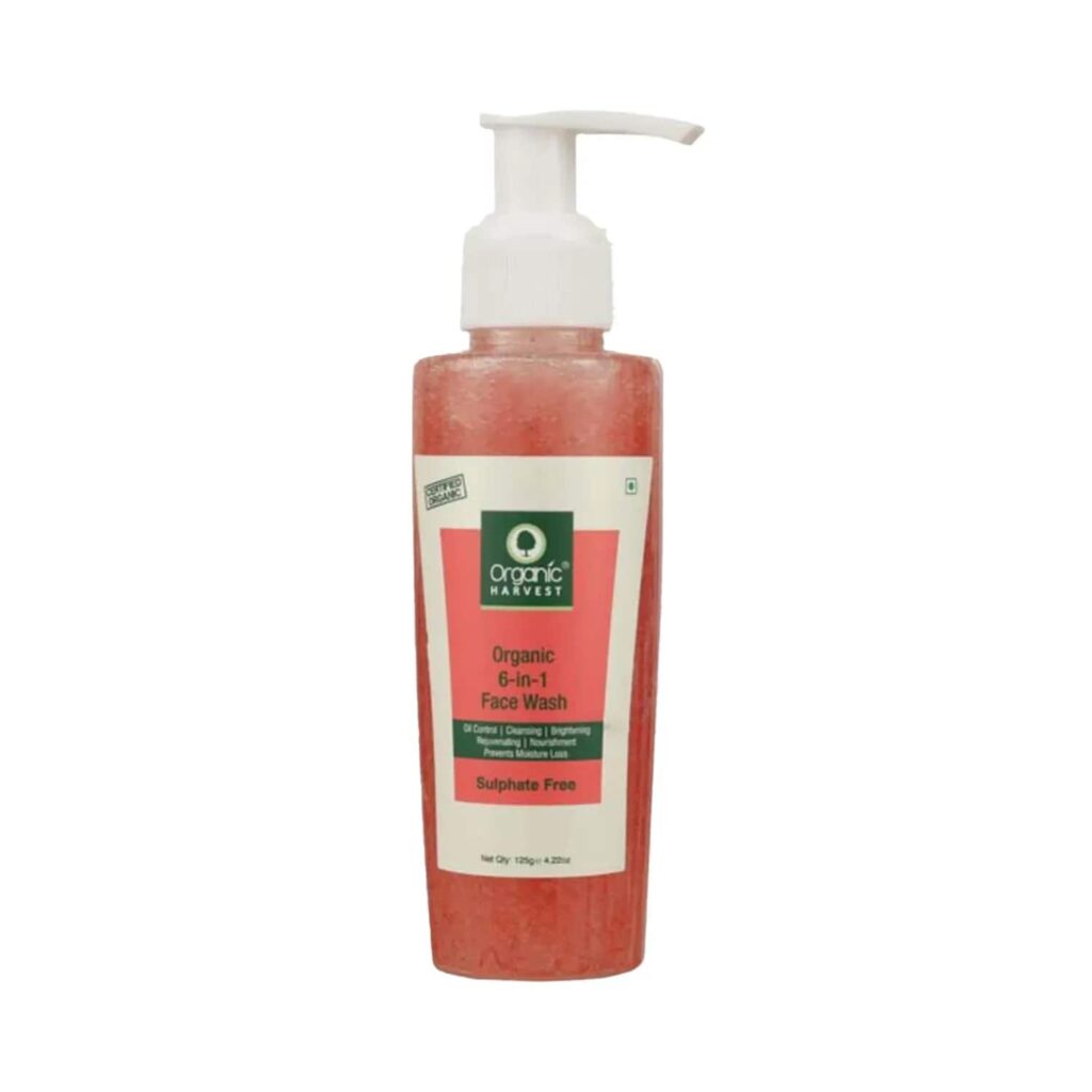 Organic Harvest 6 In 1 Face Wash Sulphate Free (125g) - Organic Harvest