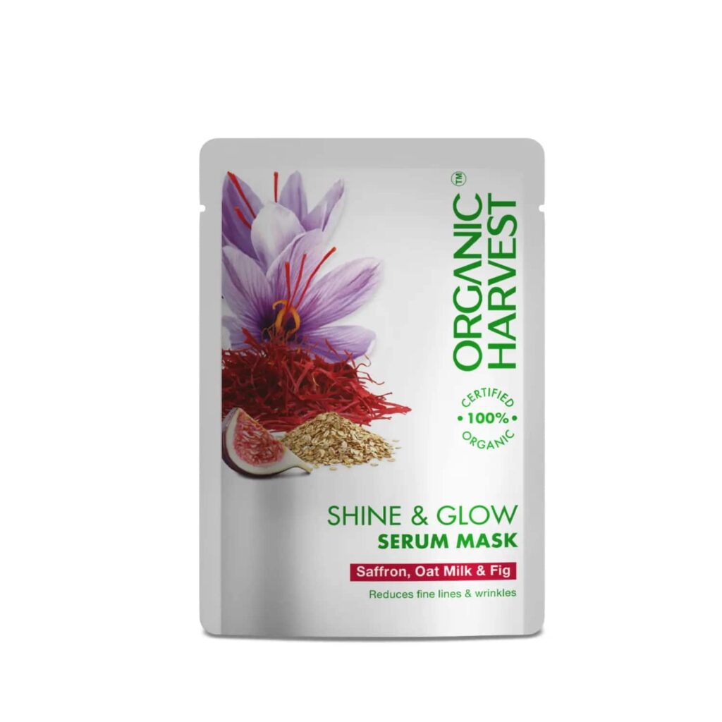 Organic Harvest Shine & Glow Face Sheet Mask (20g) - Organic Harvest