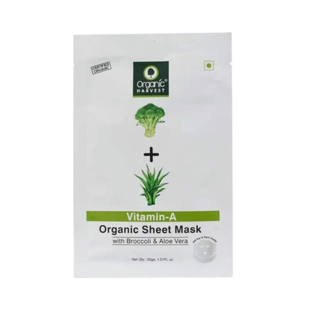 Organic Harvest Vitamin-A Face Sheet Mask (20g) - Organic Harvest
