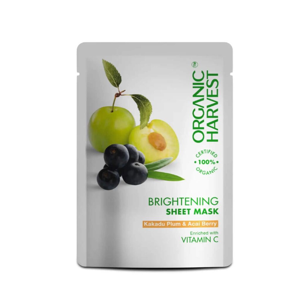 Organic Harvest Vitamin-C Face Sheet Mask (20g) - Organic Harvest