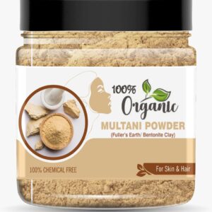 Organic Pure Multani Mitti Powder (Fuller's Earth) Skin Face Clays (350g)