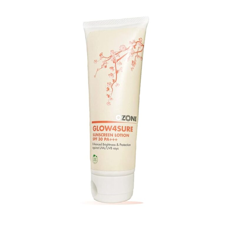 Ozone Glow4sure Sunscreen SPF 30 PA+++ | Enriched with Aloe Vera and Sea Fern Extracts | No White Cast Sunscreen for Men & Women | Sun Protection Against UVA/UVB Rays | 100ml