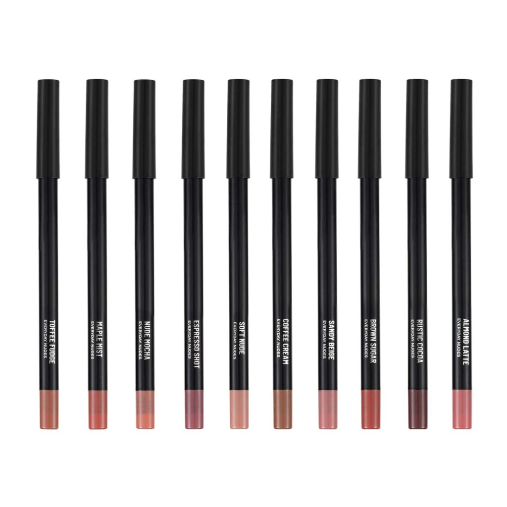 PAC 24H Everyday Nude Lip Liner Kit (10 colors) (10 pcs) - PAC