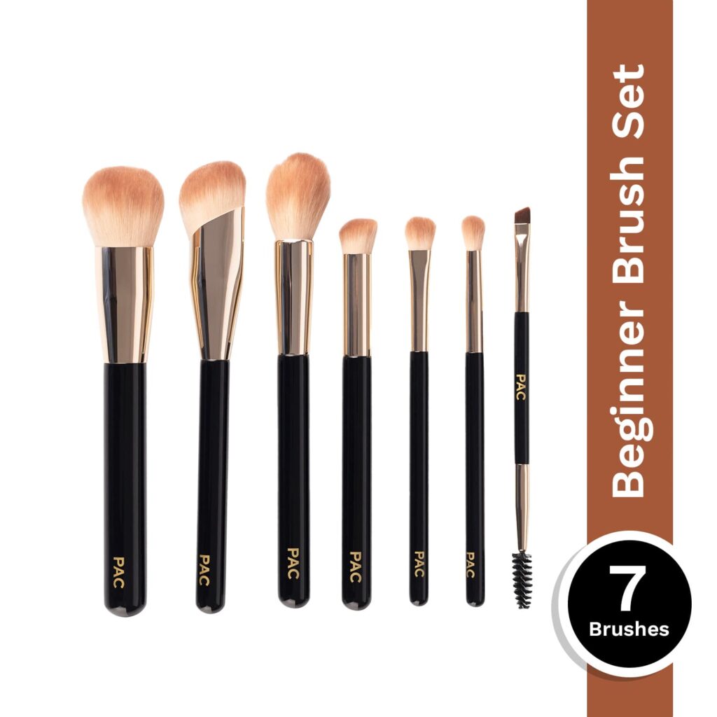 PAC Beginner Basic Face and Eye Brush Kit (7 pcs) - PAC